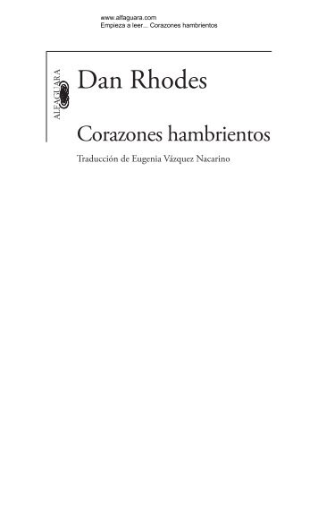 "Corazones hambrientos" (pdf) - Alfaguara