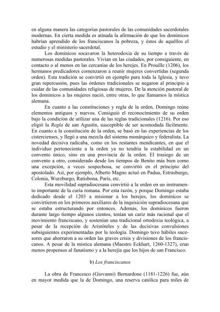 V. Monacato y Ordenes religiosas