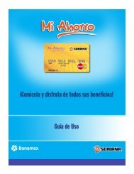 Guía de Beneficios de la Cuenta Mi Ahorro Banamex - Banamex.com