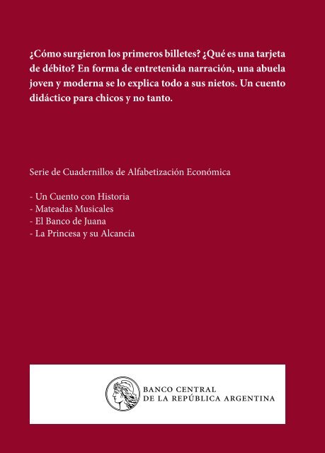 Un Cuento con Historia - Banco Central Educa - Banco Central de la ...