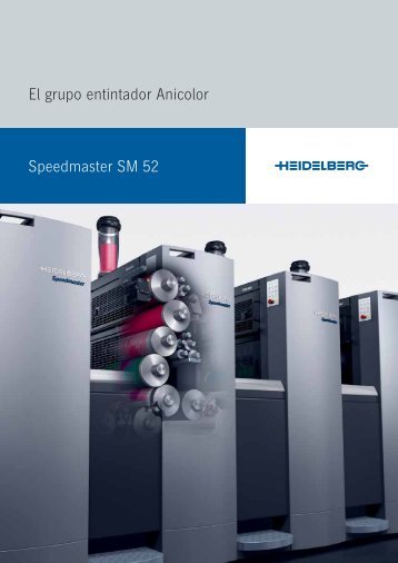 Speedmaster SM 52 El grupo entintador Anicolor - Hartmann