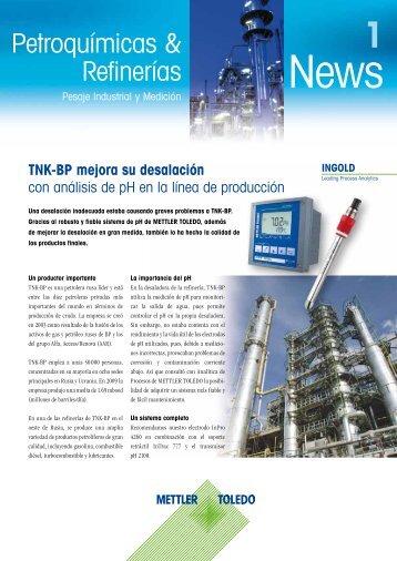 Petroquímicas & Refinerías Newsletter 1 - Mettler Toledo