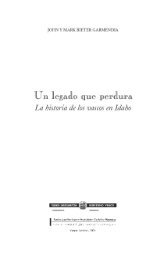 Un legado que perdura. La historia de los vascos en ... - Euskadi.net