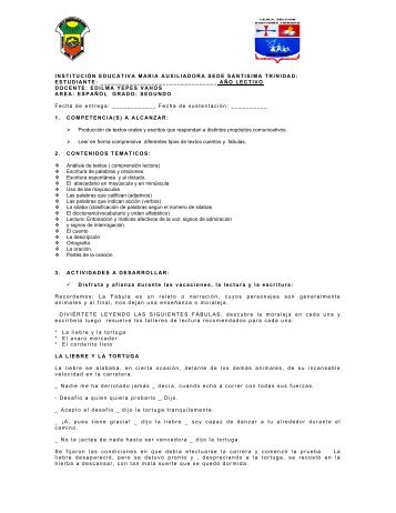 español - Institución Educativa María Auxiliadora