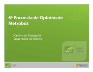 6ª Encuesta de Opinión de Metrobús