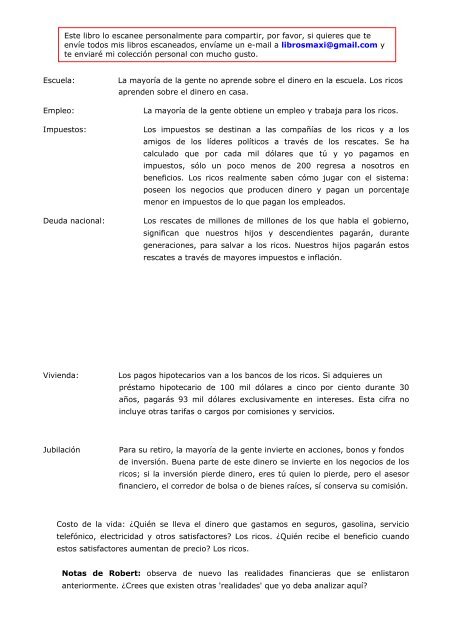 La Conspiración de los Ricos - Crisis, negocios y dinero