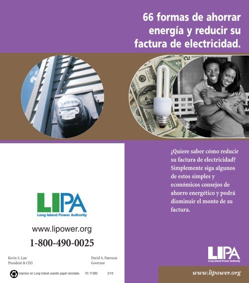 66 formas de ahorrar electricidad - Long Island Power Authority