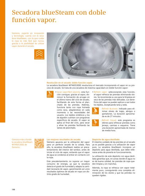 Catálogo General Lavadoras y Secadoras - Siemens
