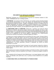 Reglamento Cuenta de Ahorro Electrónica (Plan ... - Bancolombia