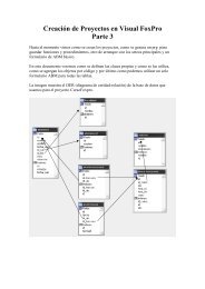 Creación de Proyectos en Visual FoxPro Parte 3 - foxeando