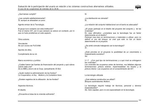 evaluacion de la participacion del usuario en relacion a los sistemas ...