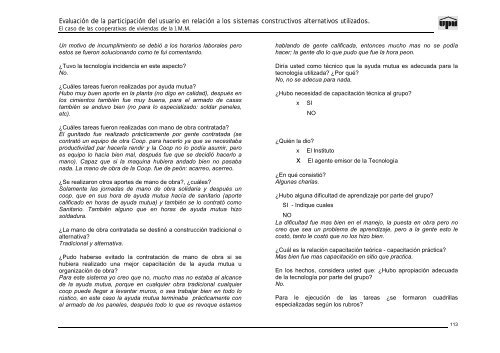 evaluacion de la participacion del usuario en relacion a los sistemas ...