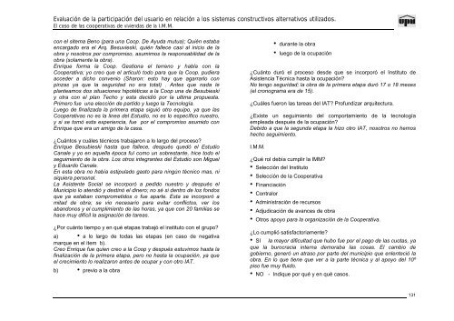 evaluacion de la participacion del usuario en relacion a los sistemas ...