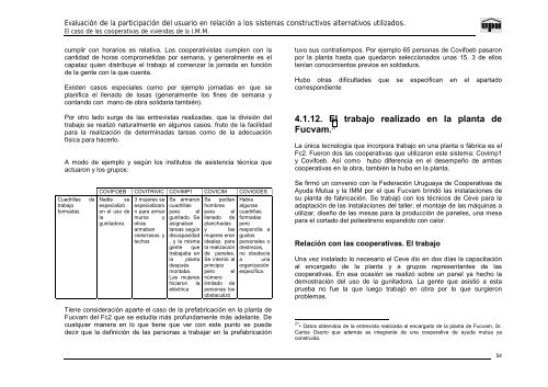 evaluacion de la participacion del usuario en relacion a los sistemas ...