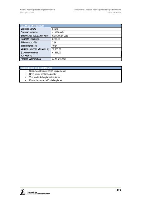 PLAN DE ACCIÓN PARA LA ENERGÍA SOSTENIBLE del Municipio ...