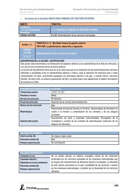 PLAN DE ACCIÓN PARA LA ENERGÍA SOSTENIBLE del Municipio ...