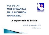 El rol de las microfinanzas en la inclusión financiera - Banco Central ...