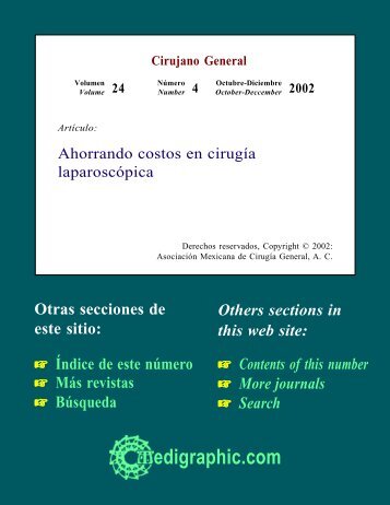 Ahorrando costos en cirugía laparoscópica - edigraphic.com