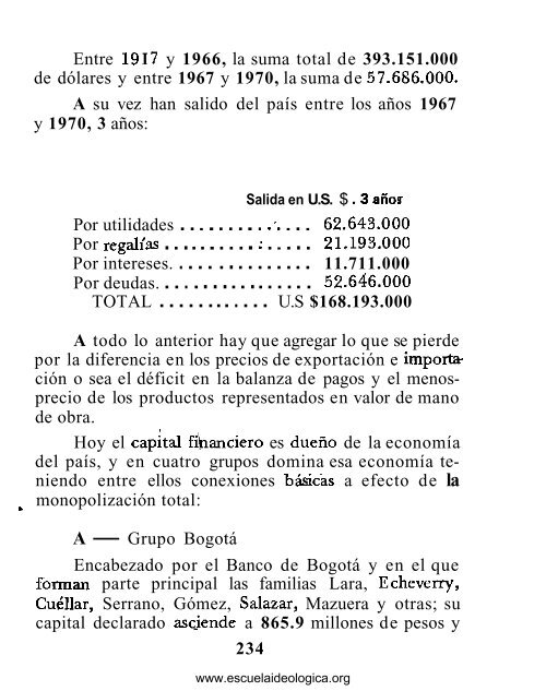 LATINOAMERICANA ULISES CASAS - Escuela Ideológica