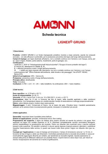 Scheda tecnica LIGNEX® GRUND - Amonn