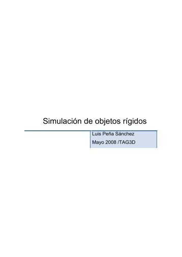 Simulación de objetos rígidos - DAC