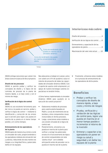 IDEAS Soluciones de simulación dinámica para plantas ... - Andritz