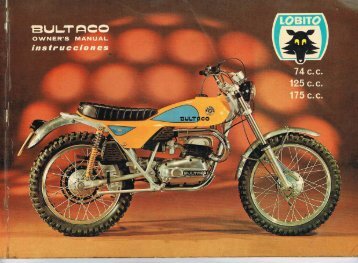 Bultaco Lobito 74-125-175 MK7 Mod 126-127-128 1974 ... - Lamaneta
