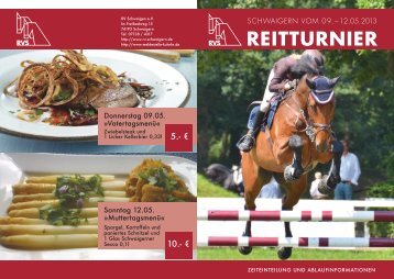 Flyer Reitturnier Mai 2013 RVS.indd - Reiterverein Schwaigern eV