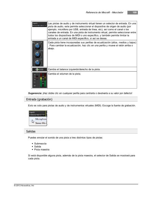 Mixcraft 6 User Manual - Acoustica