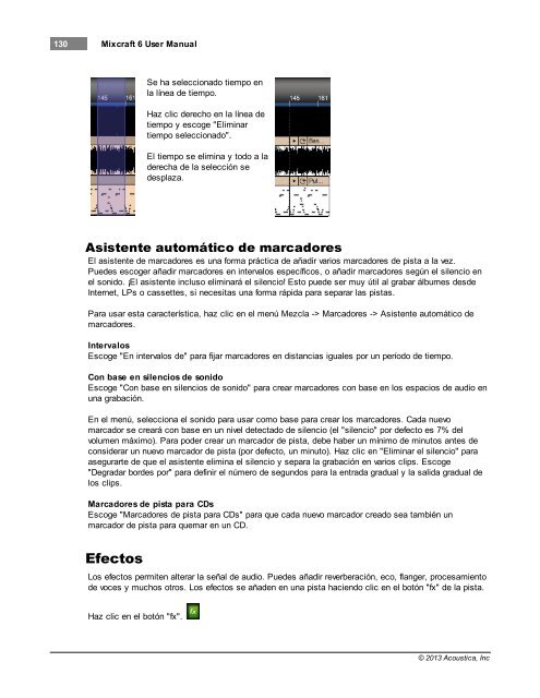 Mixcraft 6 User Manual - Acoustica