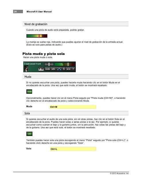 Mixcraft 6 User Manual - Acoustica