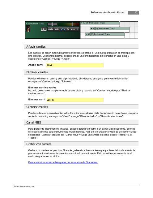 Mixcraft 6 User Manual - Acoustica