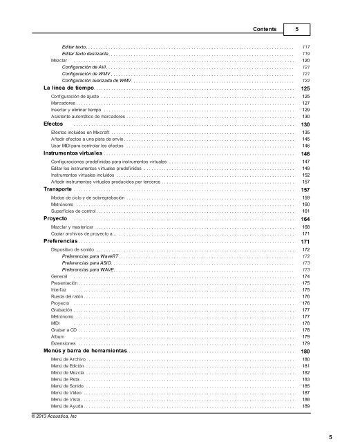 Mixcraft 6 User Manual - Acoustica