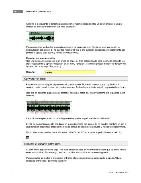 Mixcraft 6 User Manual - Acoustica