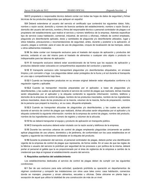 PROYECTO de Norma Oficial Mexicana PROY-NOM-256-SSA1-2011