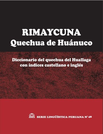 Diccionario del quechua del Huallaga