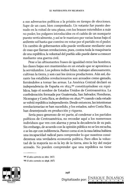 El naturalista en Nicaragua Thomas Belt Capitulo19 Iguanas y ...