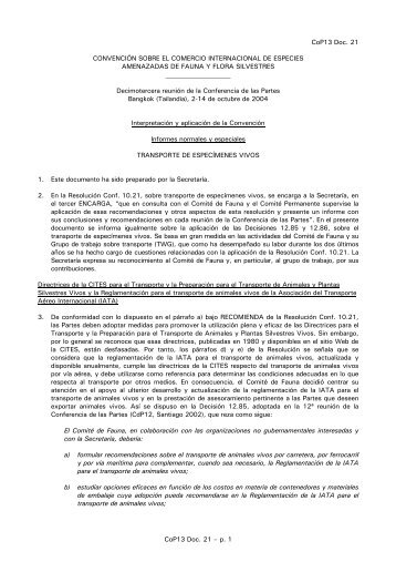 CoP13 Doc. 21 - Cites