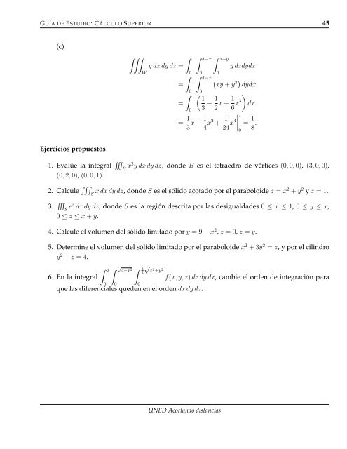 GE3011 Cálculo Superior - Repositorio de la Universidad Estatal a ...