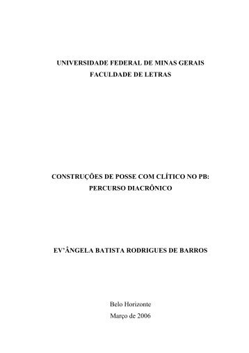 Baixar - Biblioteca Digital de Teses e Dissertações da UFMG