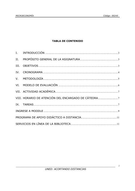 MICROECONOMÍA - Universidad Estatal a Distancia