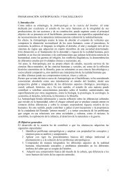 1 PROGRAMACIÓN ANTROPOLOGÍA 1º BACHILLERATO I ...