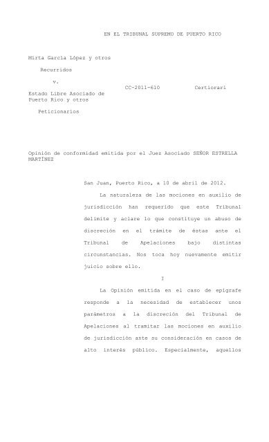 2012 TSPR 69 - Rama Judicial de Puerto Rico