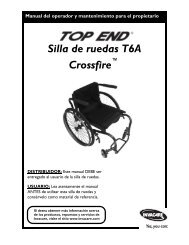 Silla de ruedas T6A Crossfire - Invacare