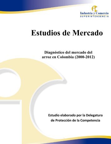 Estudios de Mercado - Superintendencia de Industria y Comercio
