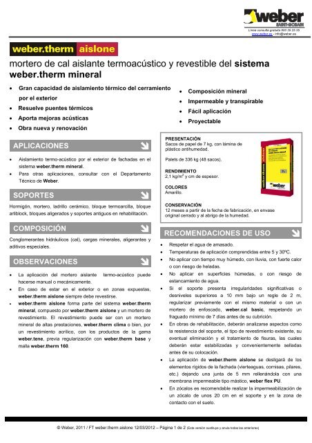 sistema weber.therm mineral