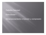 Dimensionamiento a tracción y compresión - Canciani