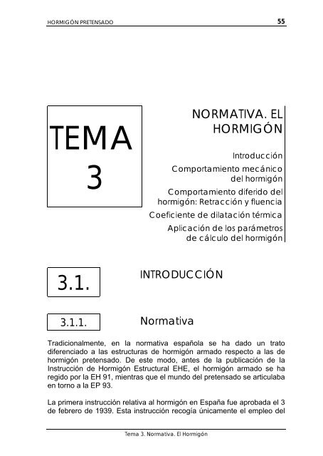 3. Normativa. El Hormigón - UNED