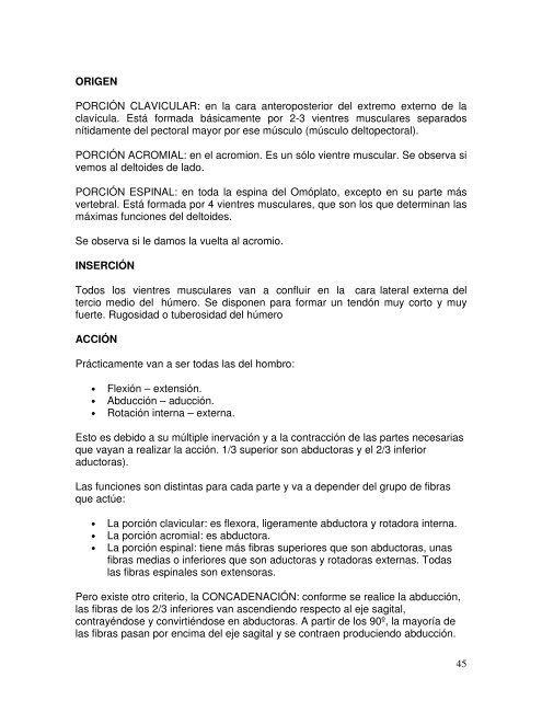 La articulación escapulohumeral en relación con la brazada de libre ...