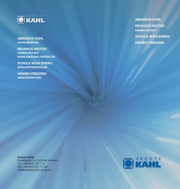 Le Groupe KAHL - Amandus Kahl Group